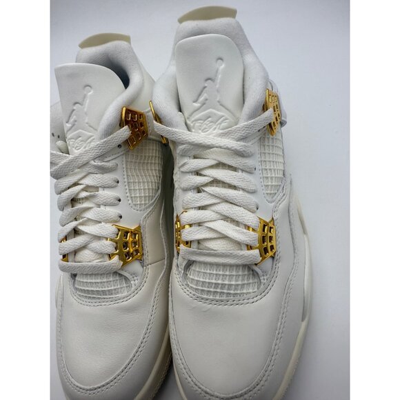 Size 9 - Air Jordan 4 Retro Metallic Gold (Women's) - Picture 9 of 11